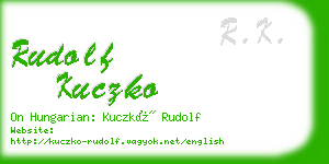 rudolf kuczko business card